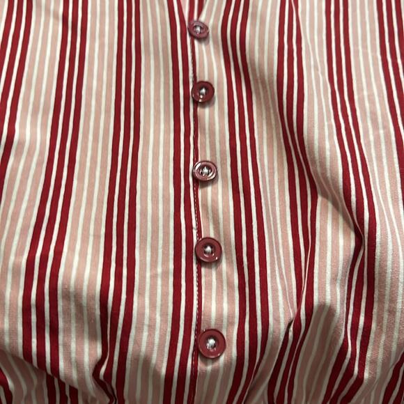 NEW Matilda Jane Valentines Red and Pink Striped Midi Dress Women's Size XS - Picture 6 of 10